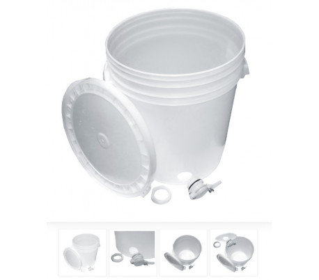 Tappespand 33 liter 40 kg, plastik incl hane